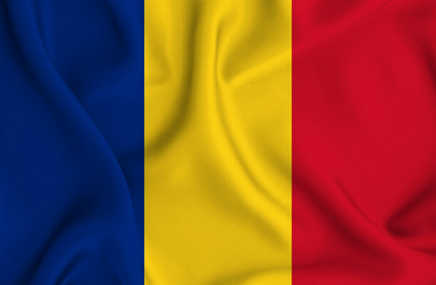 waving flag of Romania